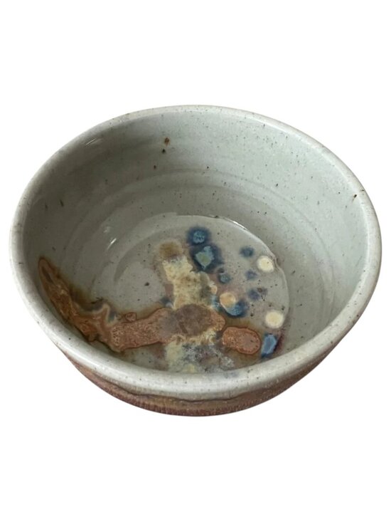 Handmade Other - Handmade Pottery Bowl – Studio Stoneware Multicolor Drip Glaze Stunning! 5" dia